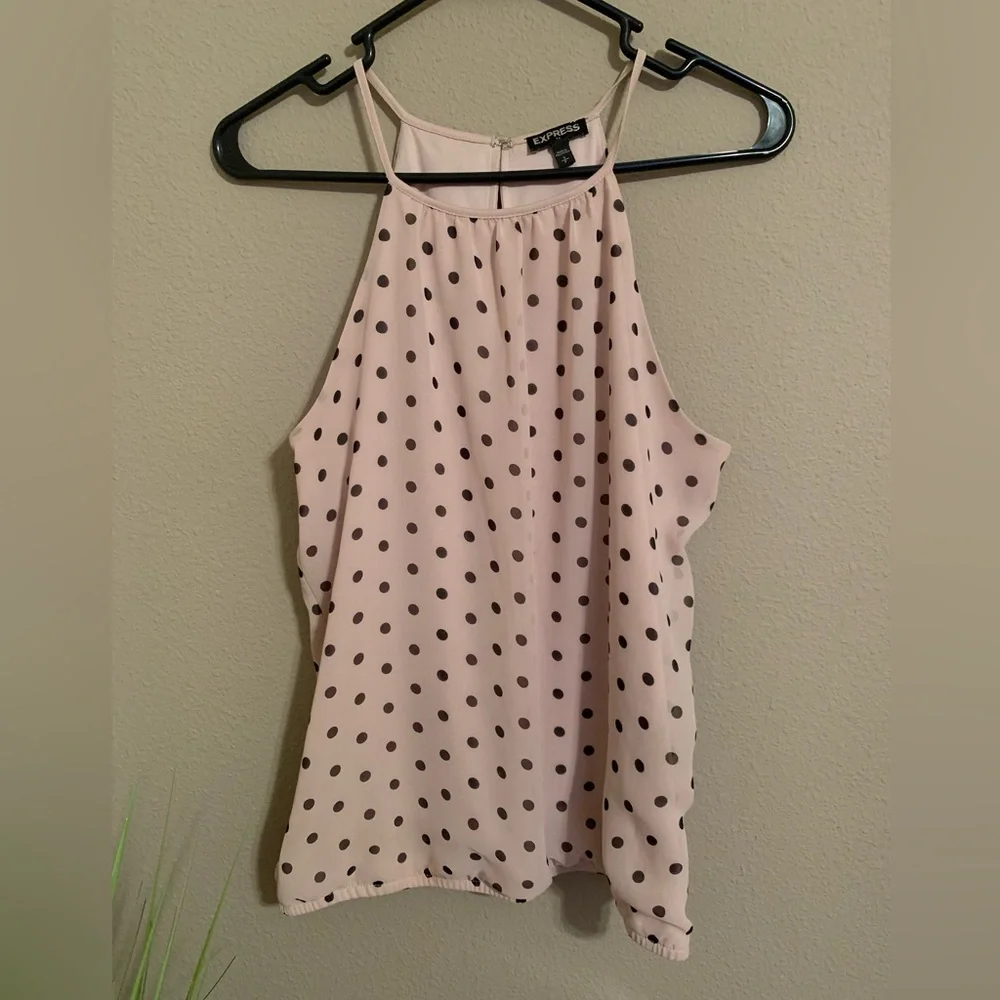 Express high neck spaghetti strap blouse. Elastic in bottom. Size S. - Picture 1 of 6